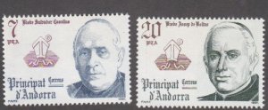 Spanish Andorra # 132-133, Bishops, Mint NH,
