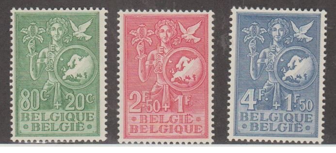 Belgium Scott #B544-B545-B546 Stamps - Mint Set
