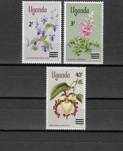 UGANDA 1975 SG 146/8 MNH Cat £42