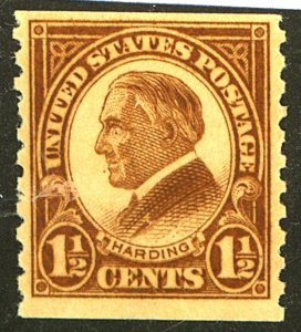 U.S. #598 MINT OG NH