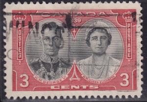 Canada 248 Royal Visit Tour Issue 3¢ 1939