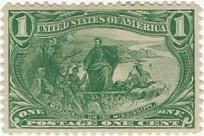 US #285 1c Trans- Miss VF OG