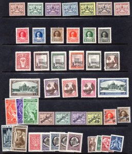 VATICAN 1929-1949 COLLECTION OF 58 MINT HINGED AND 17 USED