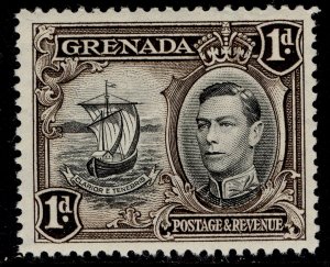 GRENADA GVI SG154, 1d black & sepia, NH MINT.