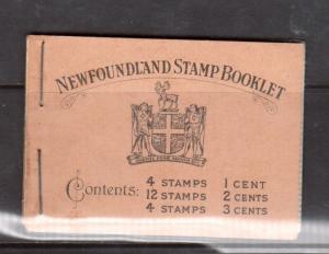 Newfoundland Booklet #3 Very Fine Mint Scarce Complete Booklet