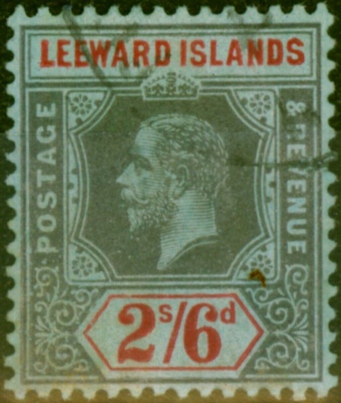 Leeward Islands 1913 2s6d Black & Red-Blue SG56 V.F.U 