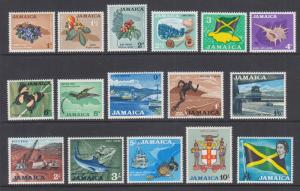 Jamaica Sc 217-232 MLH. 1964 definitives, complete set, VF