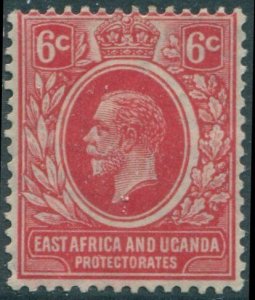 Kenya Uganda and Tanganyika 1912 SG46a 6c scarlet KGV MLH (amd)