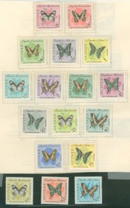 Guinea #291-304/C47-C49 Mint (NH) Single (Complete Set) (Butterflies)