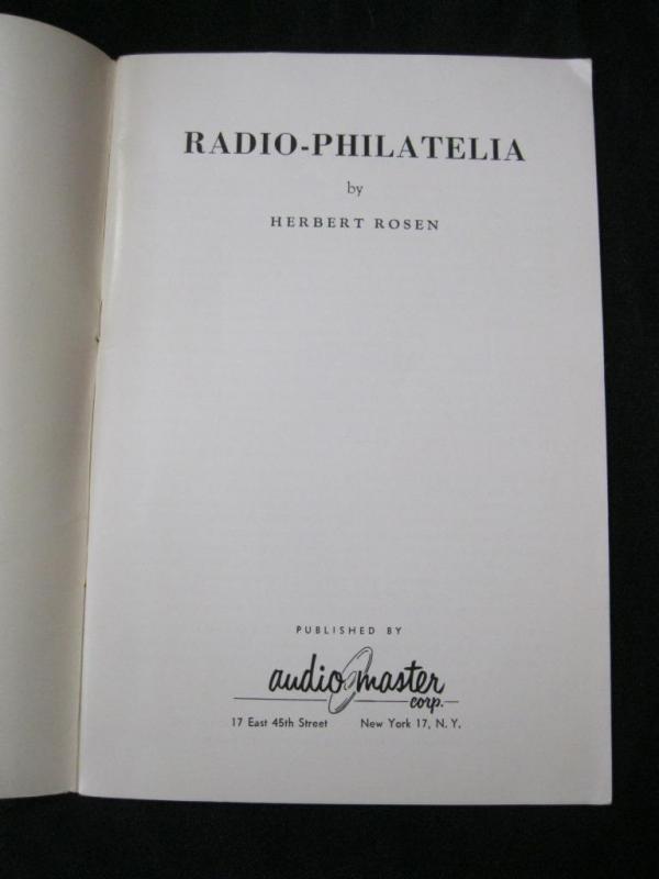 RADIO PHILATELIA by HERBERT ROSEN