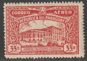 Paraguay 1935 Sc C85 air post MLH* crazed gum