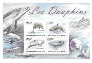 Burundi 2011 Dolphins Marine Life S/S MNH C5