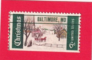 US 1384 USED TAGGED HIGH BALTIMORE PRECANCEL EFO