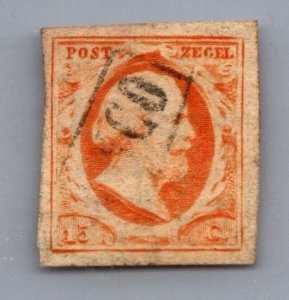 *KAPPYSSTAMPS SF215 NETHERLANDS 3  USED VF VERY FINE PRETTY