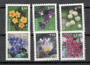 NORWAY - MNH SET- FLORA - FLOWERS - Mi.No. 1269/74 - 1998.