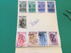 Venezuela mounted mint or used stamps on folded page A10644