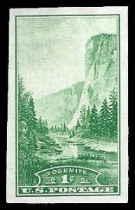 PCBstamps   US # 756 1c Yosemite, green, MNH, (2)