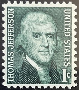 Scott #1278 1968 1¢ Prominent Americans Thomas Jefferson MNH OG VF