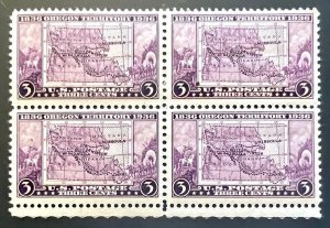 Scott#: 783 - Oregon Territory 3¢ 1936 Block of Four MOG - Lot 6