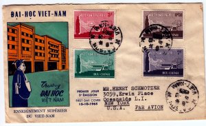 South Vietnam - cover with 1965 - Flower set
