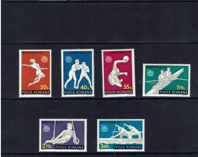 Romania: 1976 Olympics Games, Montreal, MNH set