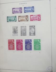 EDW1949SELL : ETHIOPIA Beautiful all VF Mint OG LH collection between 1942-1965.