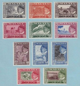 MALAYA - JAHORE 158 - 168 MINT NEVER HINGED OG ** NO FAULTS VERY FINE! - V066