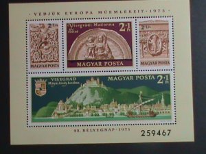 ​HUNGARY-1975 SC#B311 STAMP DAY-EUROPEAN ARCHIETECTURAL HERITAGE -MNH-S/S VF