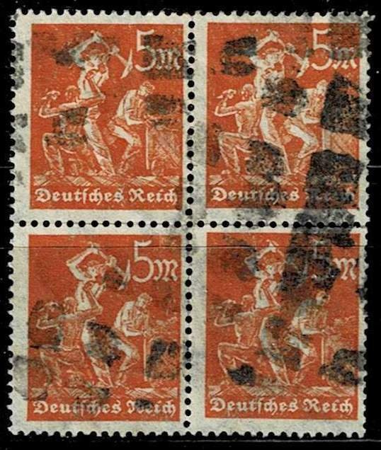 Germany 1923,Sc.#221 used. Cancellation on packages and large units