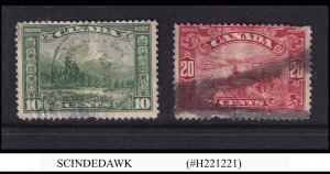 CANADA - 1928-29 SCOTT#155 & 157 - 2V - USED