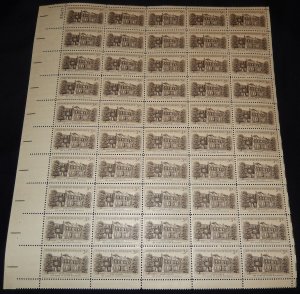 MALACK 1081 3c Wheatland, F-VF NH or better,  FULL S..MORE.. sheet1081