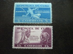 Stamps - Cuba - Scott# 375-379 - Mint Hinged Set of 5 Stamps