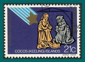 Cocos 1982 Christmas, 21c used #104,SG100