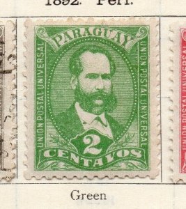 Paraguay 1892 Early Issue Fine Mint Hinged 2c. NW-256015