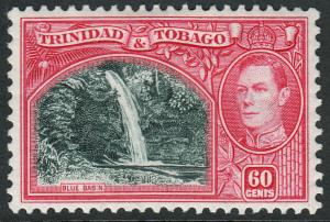 Trinidad & Tobago KGVI 1938 60c Myrtle-Green Carmine SG254 Mint Hinged