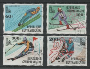 Thematic Stamps Sports - CENTRAL AFRICA 1979 WINTER OLYMPICS 4v 655/8 used