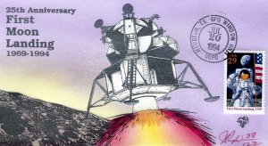 Pugh Designed/Painted First Moon Landing Anniversary... 38 of 122 created!