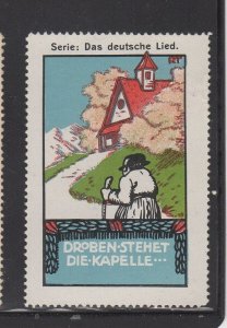 Advertising Stamp- German Songs Series, There is the Chapel