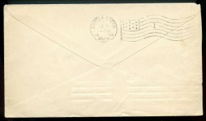 U.S. First Bureau Issue on 1898 Indianapolis Cover w/ Pneumatic Machine Cancel