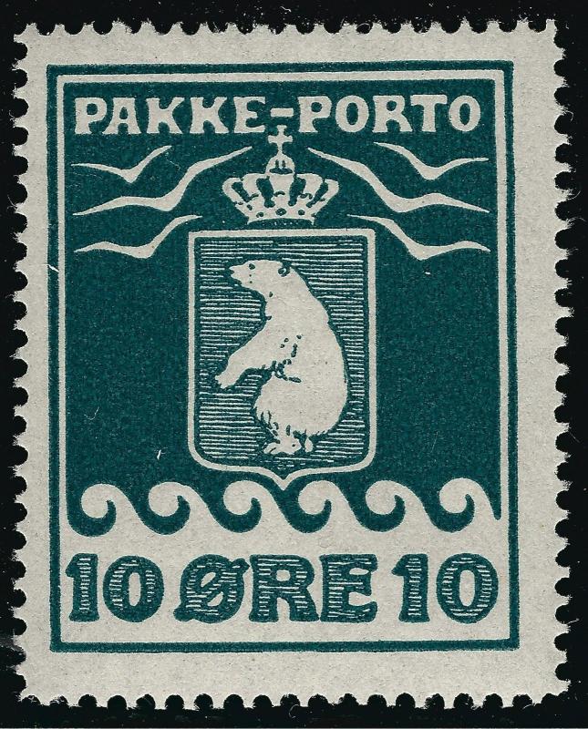 Greenland 10 Ore Pakke - Porto Sc Q4b Perf 11 1/2  F-VF MOG...Hard to Find!