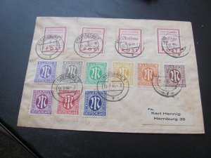 GERMANY POST WAR COVER  1946 REGISTERED STRAUSBERG VERY NICE (100)