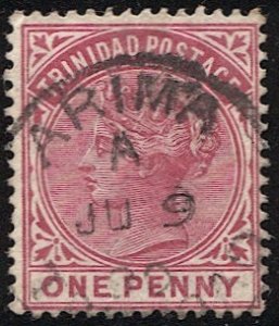 TRINIDAD 1883  Sc 69  1d  Used, ARIMA postmark/cancel