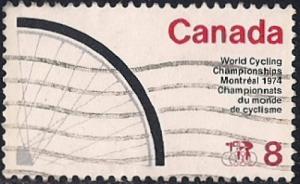 Canada #642 8 cent World Cycling used XF