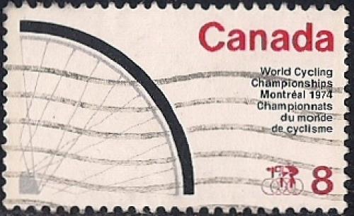 Canada #642 8 cent World Cycling used XF