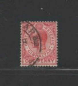 GIBRALTAR #77 1921 1p KING GEORGE V F-VF USED e