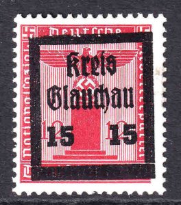 GERMANY S7 OR S18 KREIS GLAUCHAU OVERPRINT OG NH U/M F/VF BEAUTIFUL GUM