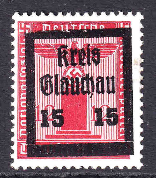 GERMANY S7 OR S18 KREIS GLAUCHAU OVERPRINT OG NH U/M F/VF BEAUTIFUL GUM