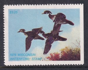 US Wisconsin 1 Ducks MNH VF