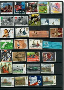 G.B. THEMATICS, SPORTS MIX X 29  , ALL DIFFERENT, USED LOT Z 