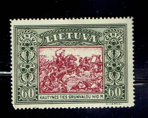 LITHUANIA SCOTT#269 1932 60c BATTLE OF GRUNWALD - MNH